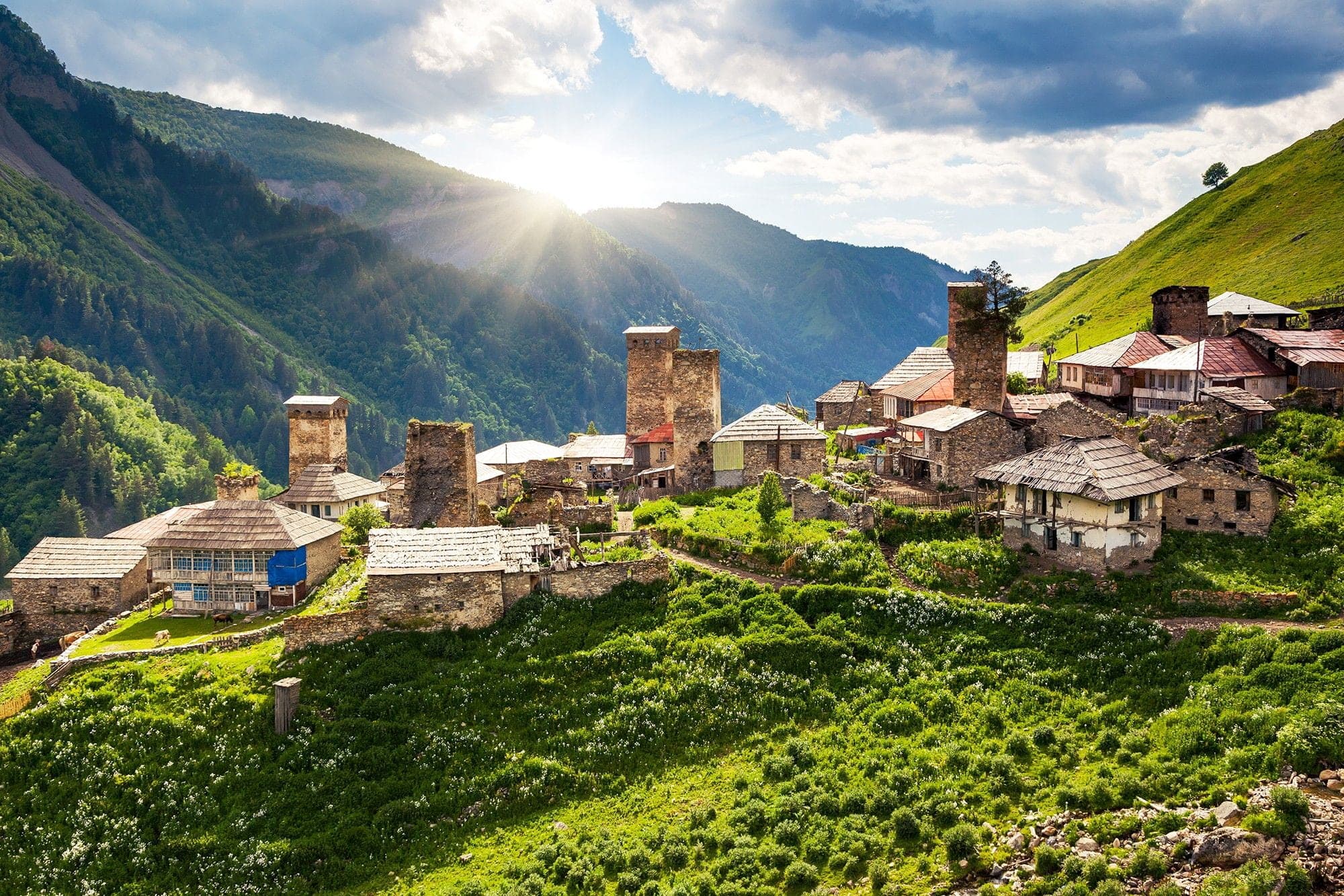 Tours across the mountains of Georgia